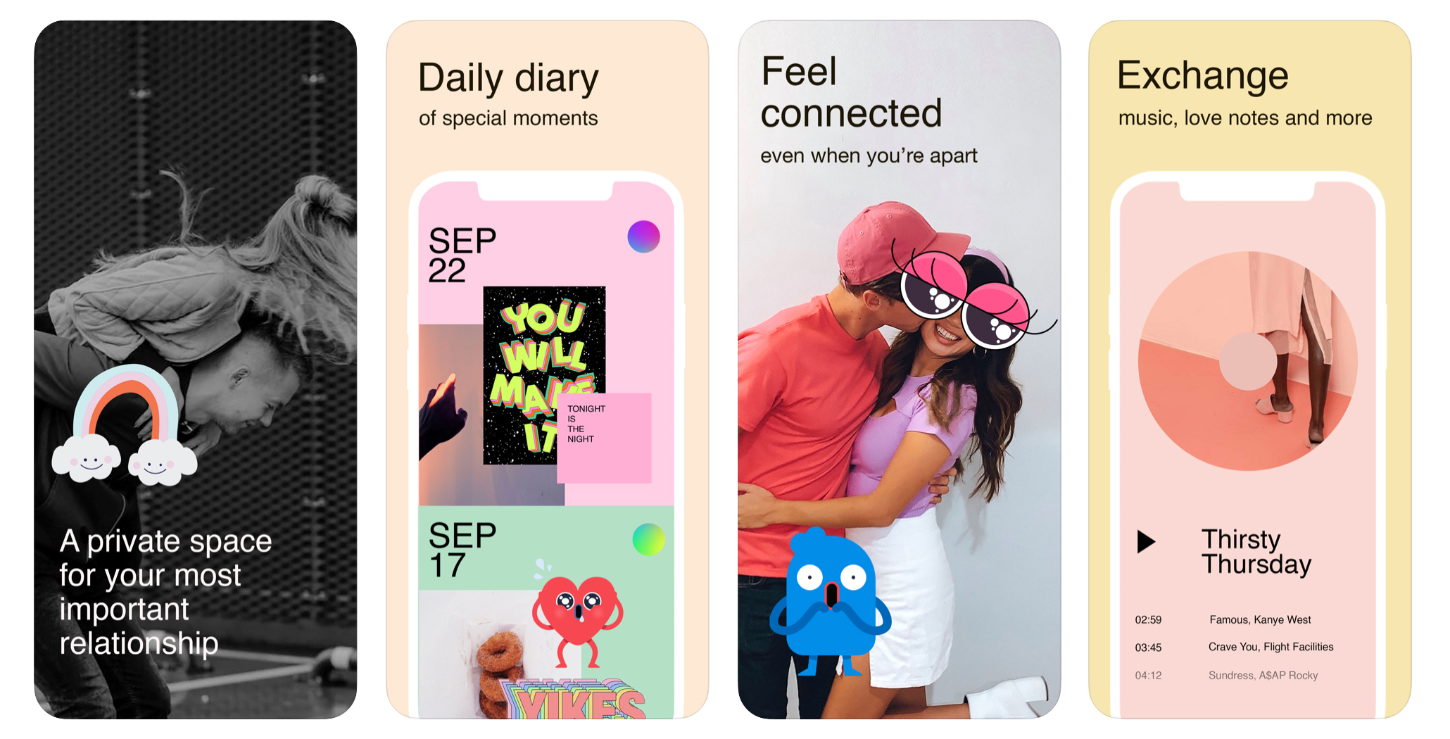 iOS Facebook lanserar app för par Vårda din relation med Tuned