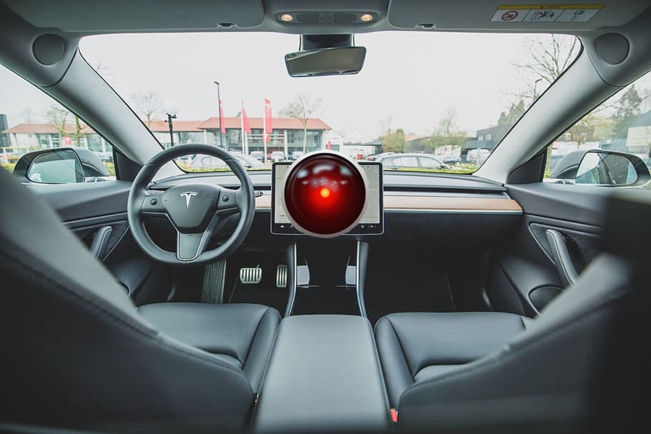 Tesla får inte använda HAL 9000-grafik för Sentry Mode