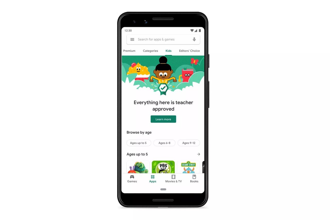 Google Play får en barnavdelning