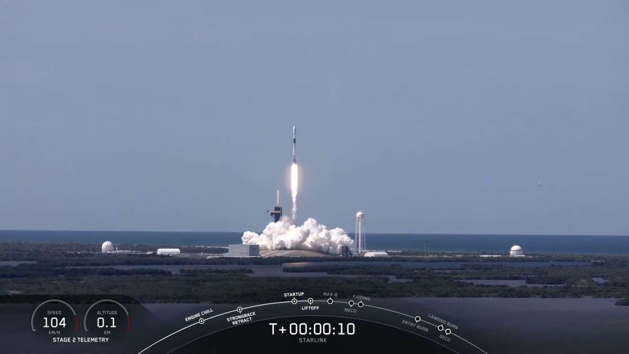 SpaceX har skickat upp 60 nya Starlink-satelliter