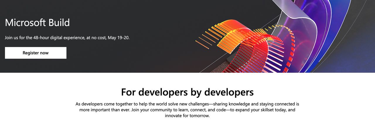 Microsoft Build är gratis i år