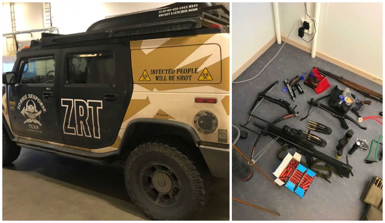 Apokalyps-dårar gripna för vapensmuggling