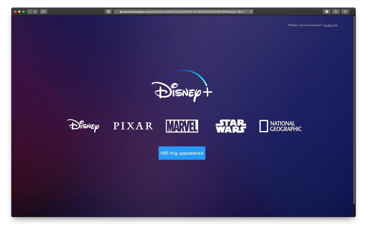 Disney+ Sverigelansering senareläggs
