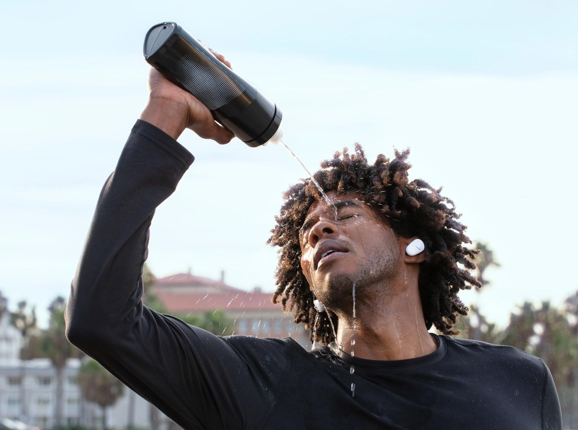 Sony visar trådlösa lurar för träning