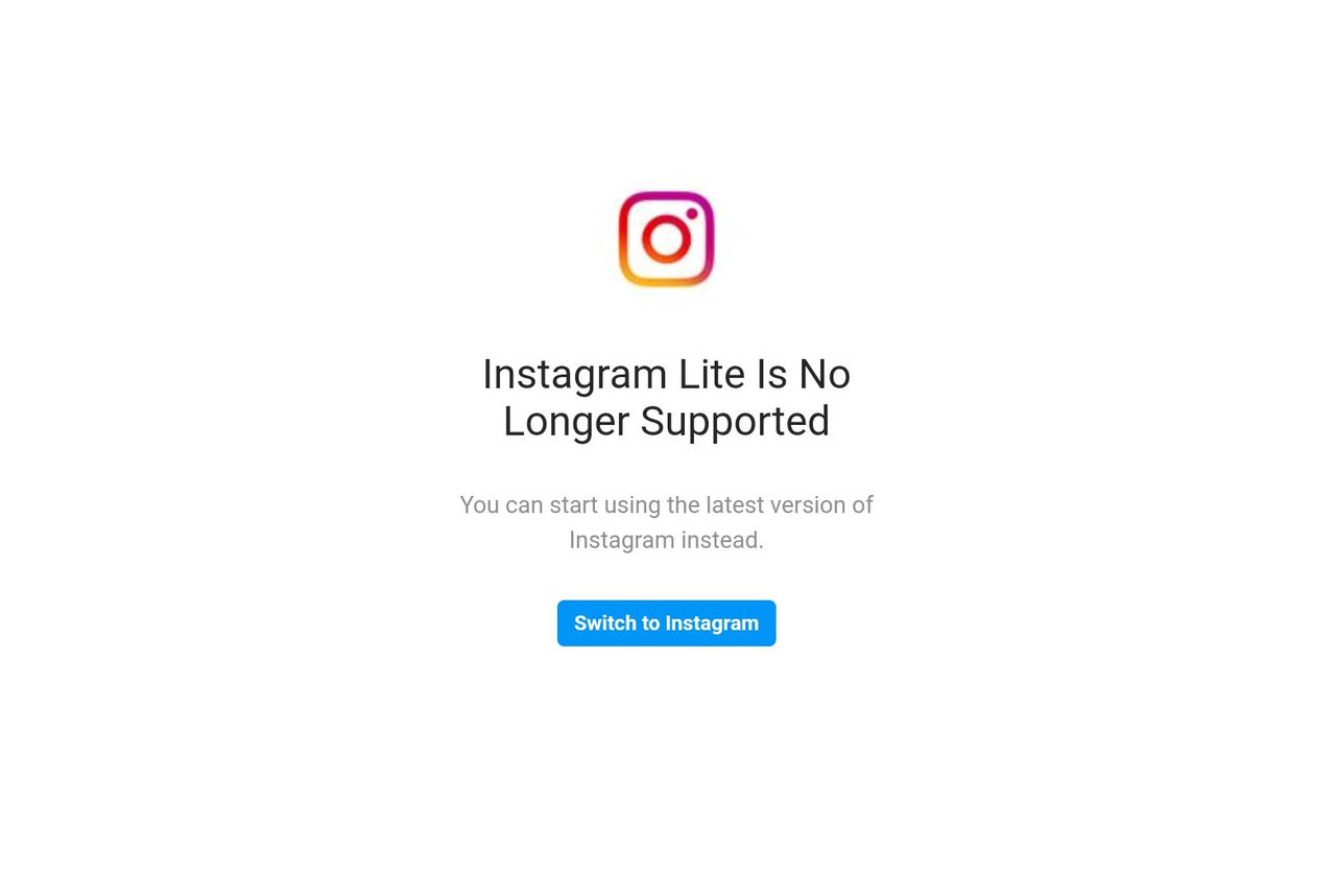 Instagram dödar sin Lite-app