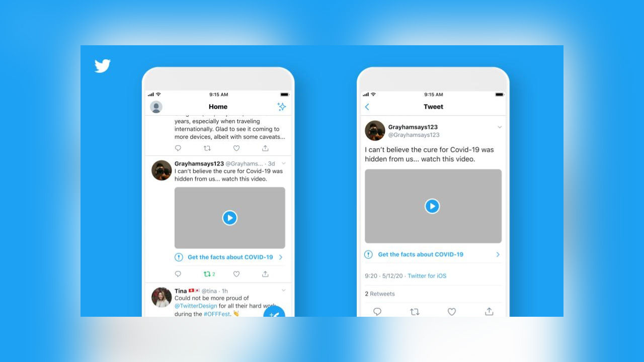 Twitter ska börjar märka upp tveksamma corona-inlägg