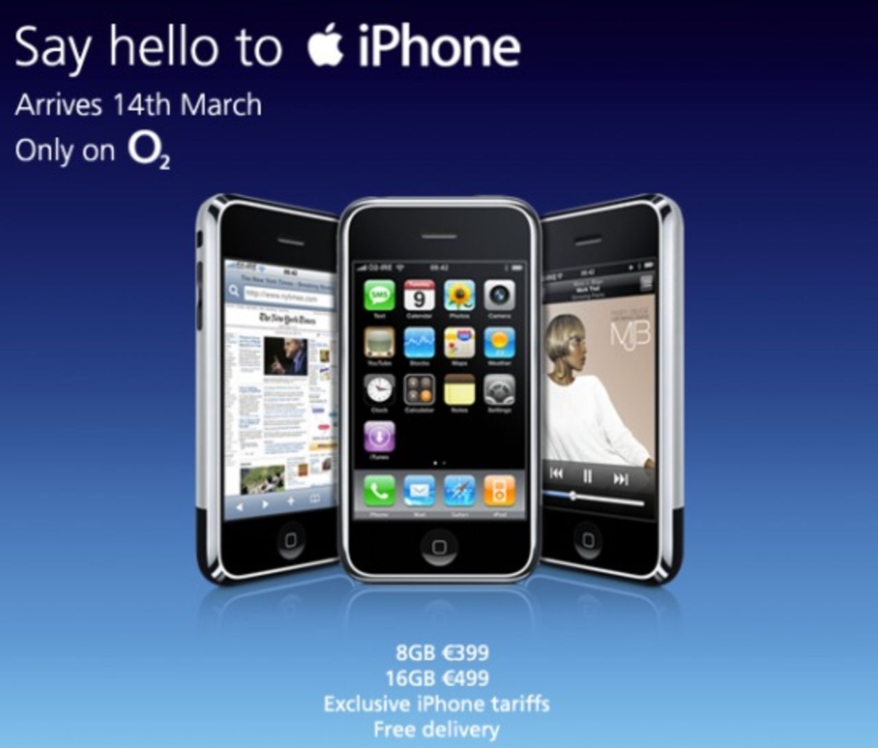 iPhone till Irland den 14 mars