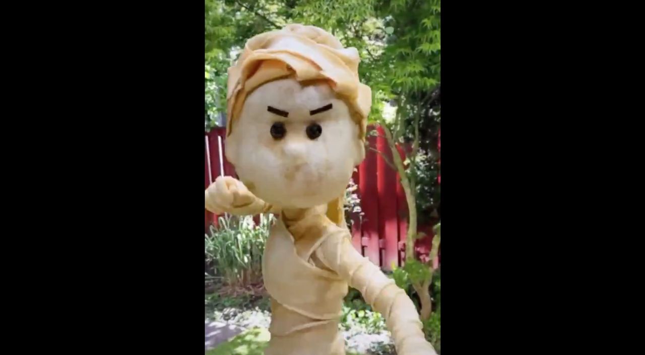 Stop motion-slagsmål på distans