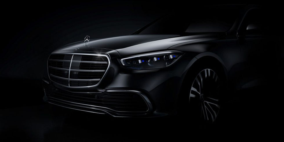 Liten glimt på nya Mercedes S-Klass front