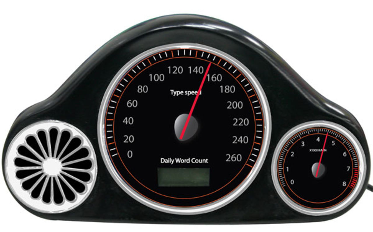 Hastighetsmätare till tangentbordet