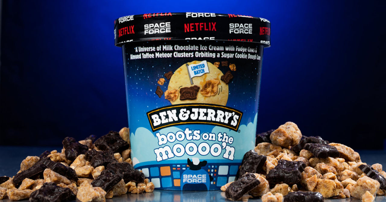 Ny Ben & Jerry’s-glass till serien Space Force