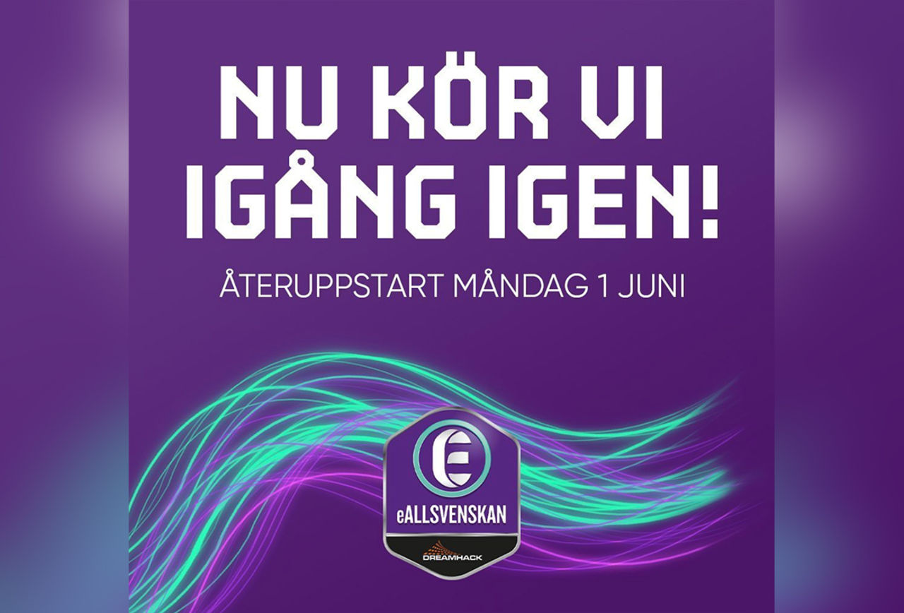 eAllsvenskan kickar igång igen 1 juni