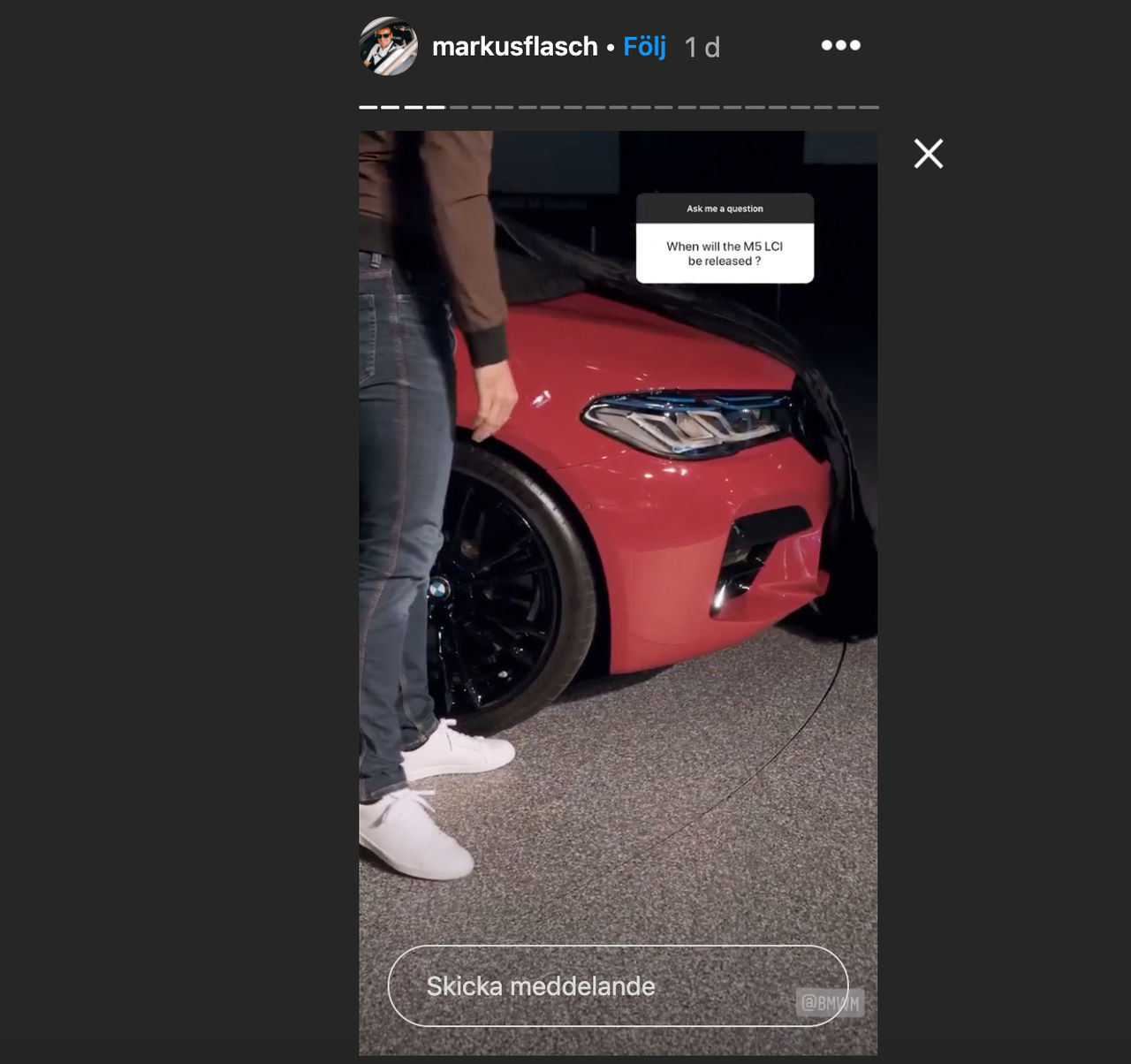 En första smygtitt på nästa BMW M5