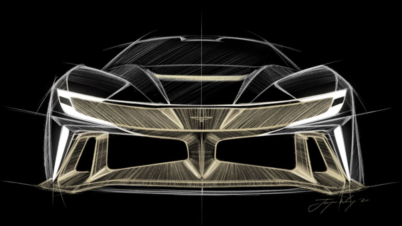 Teasers för ny hyperbil med över 1000 hästar