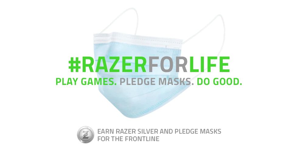 Razer låter spelare donera munskydd genom att spela