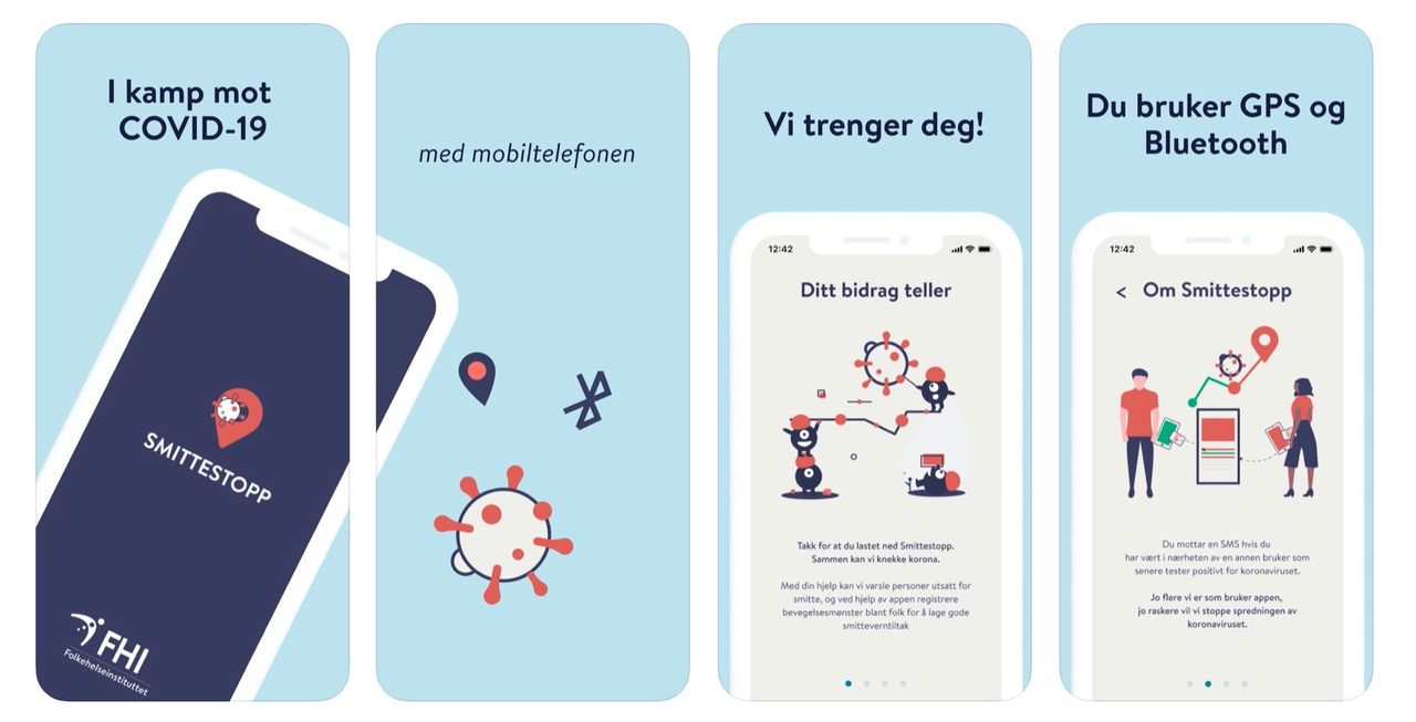 Norge stoppar smittspårnings-app