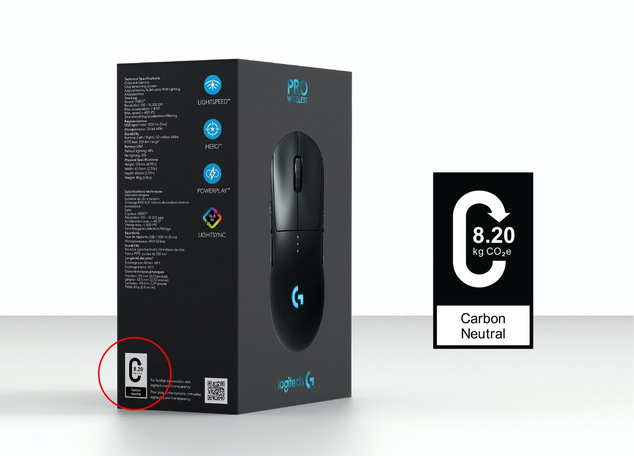 Logitech ska börja märka produkter med koldioxidavtryck