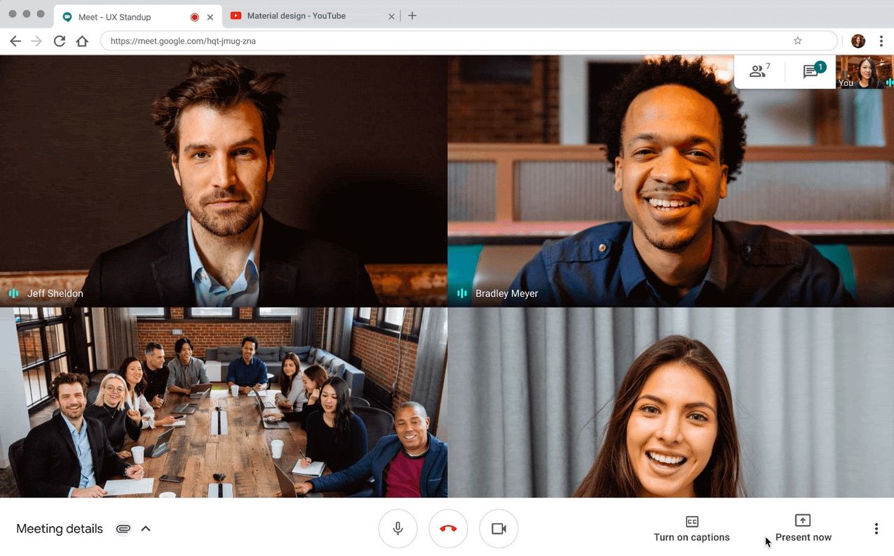 Google erbjuder .new-länkar för Meet