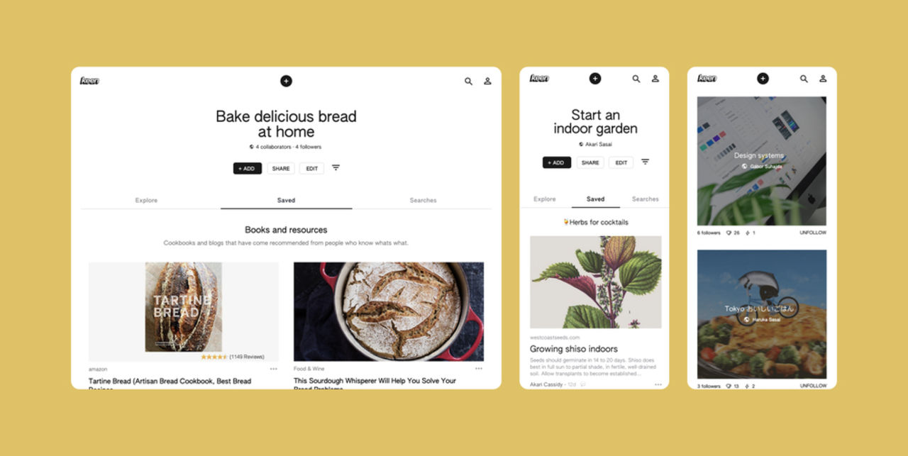 Google släpper den pinterest-liknande appen Keen