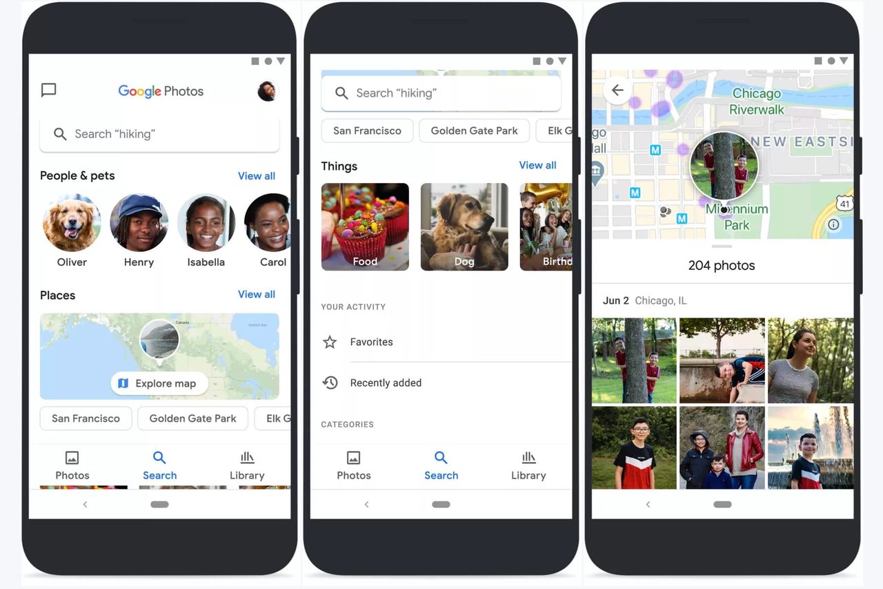 Google Photos får ny design