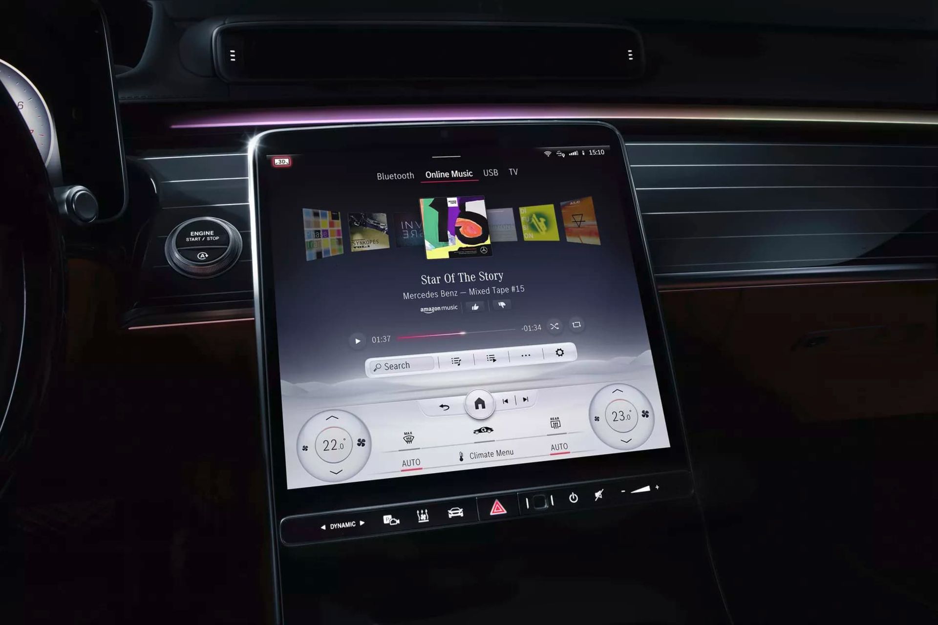 Mercedes-Benz visar upp ny version av MBUX