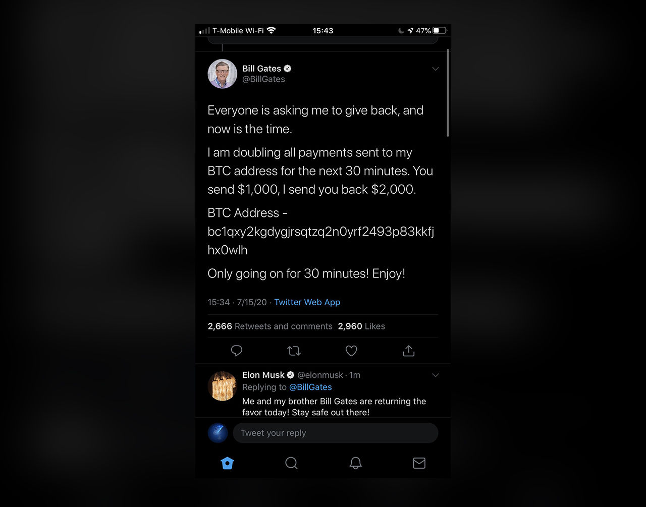 Elon Musk, Bill Gates och massa andras twitterkonton hackade