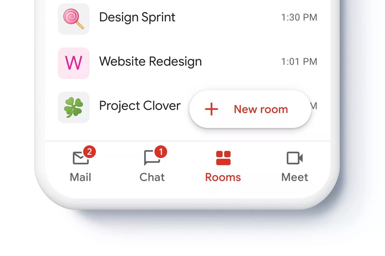 Google integrerar Chat, Rooms och Meet i Gmail