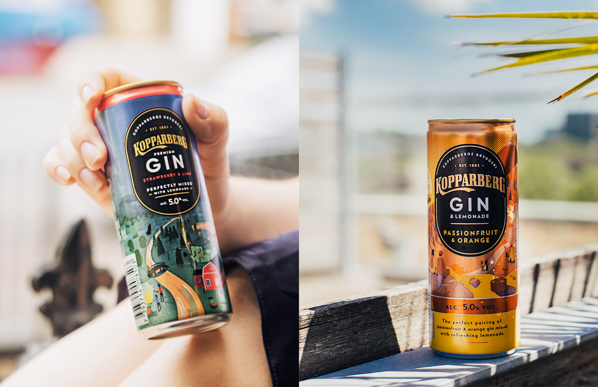 Gin&Lemonade ny dryck från Kopparberg. Mix av fruktig gin och lemonad