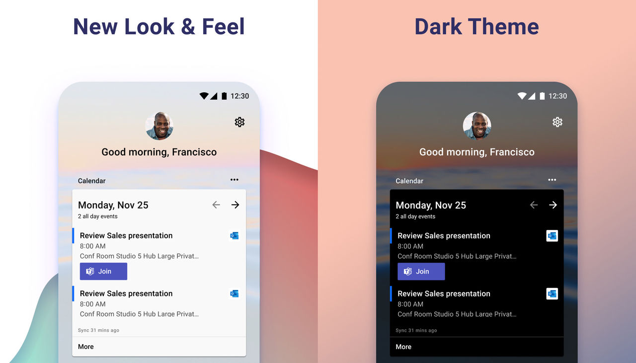 Microsoft uppdaterar sin Android-launcher med mörkt läge