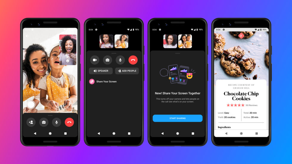 Facebook Messenger får stöd för skärmdelning i mobilen