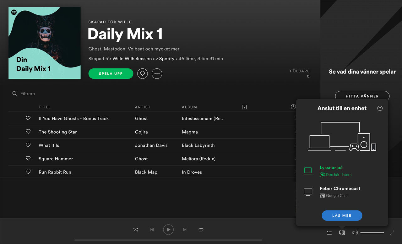 Nu går det att casta från Spotifys desktop-app