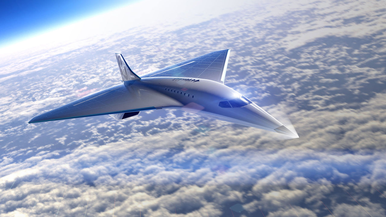 Virgin Galactic visar upp skisser på ett överljudsplan