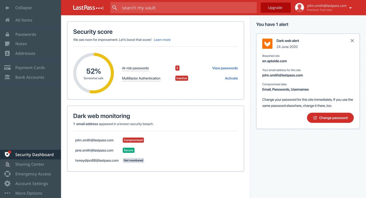 LastPass håller koll om dina lösenord dyker upp på dark web