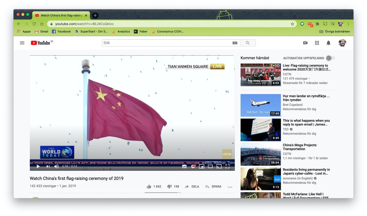 YouTube raderar kanaler som spred Kina-propaganda