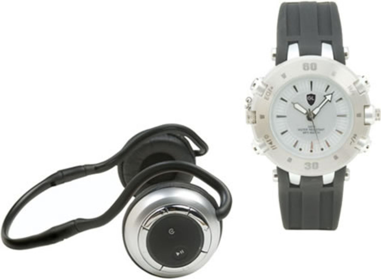 Mp3-klocka med Bluetooth-headset