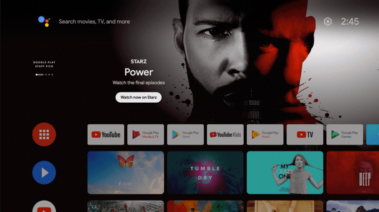 Sponsrade rekommendationer på ingång till Android TV