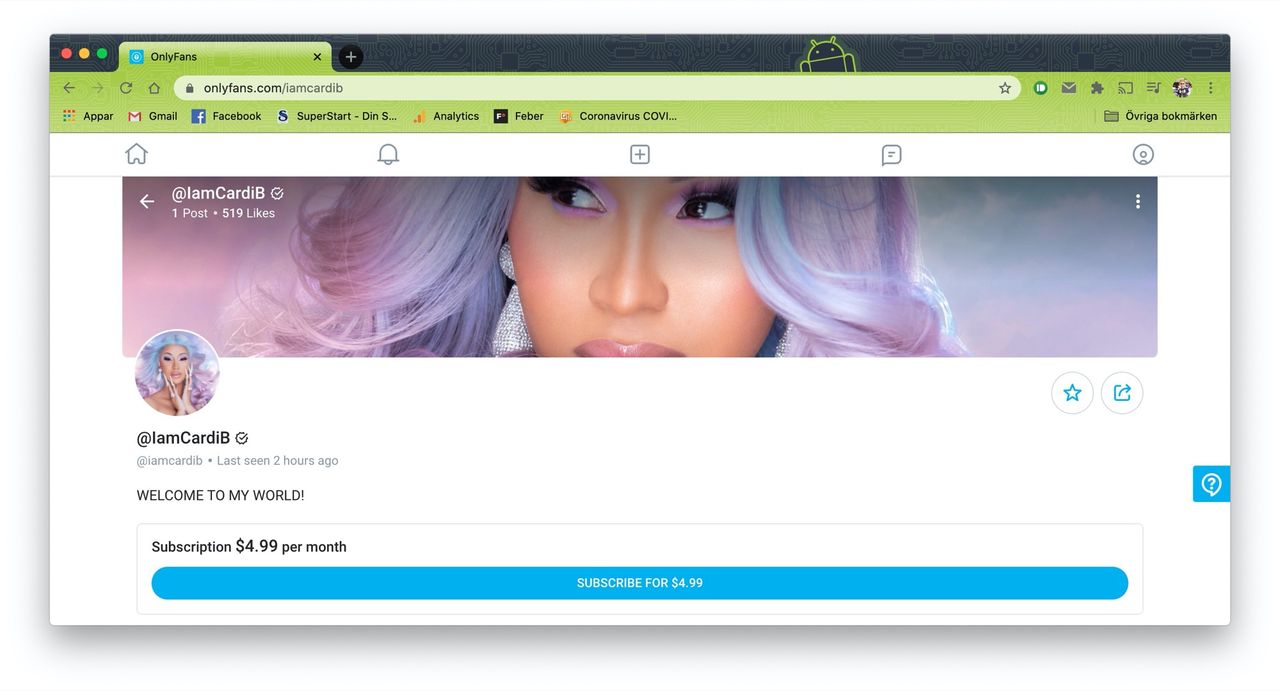 Allt fler kändisar börjar kränga material på OnlyFans