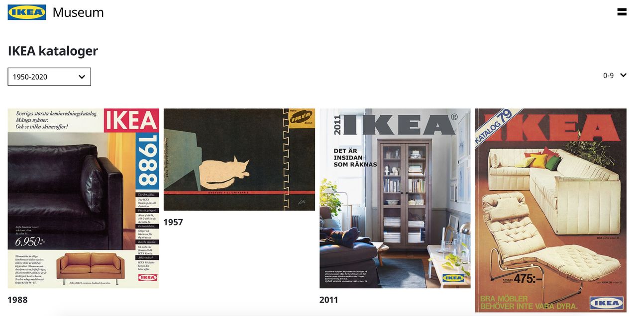 Kolla in gamla IKEA-kataloger