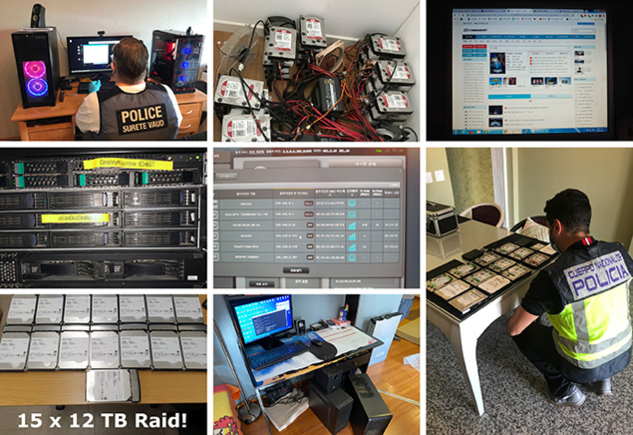 Stort tillslag mot internationella filmpirater