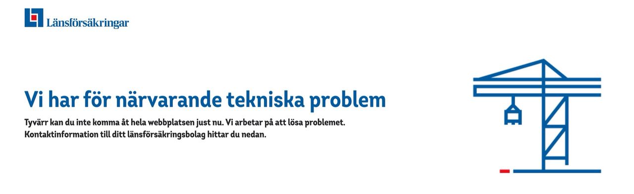 Länsförsäkringar har stora driftsproblem