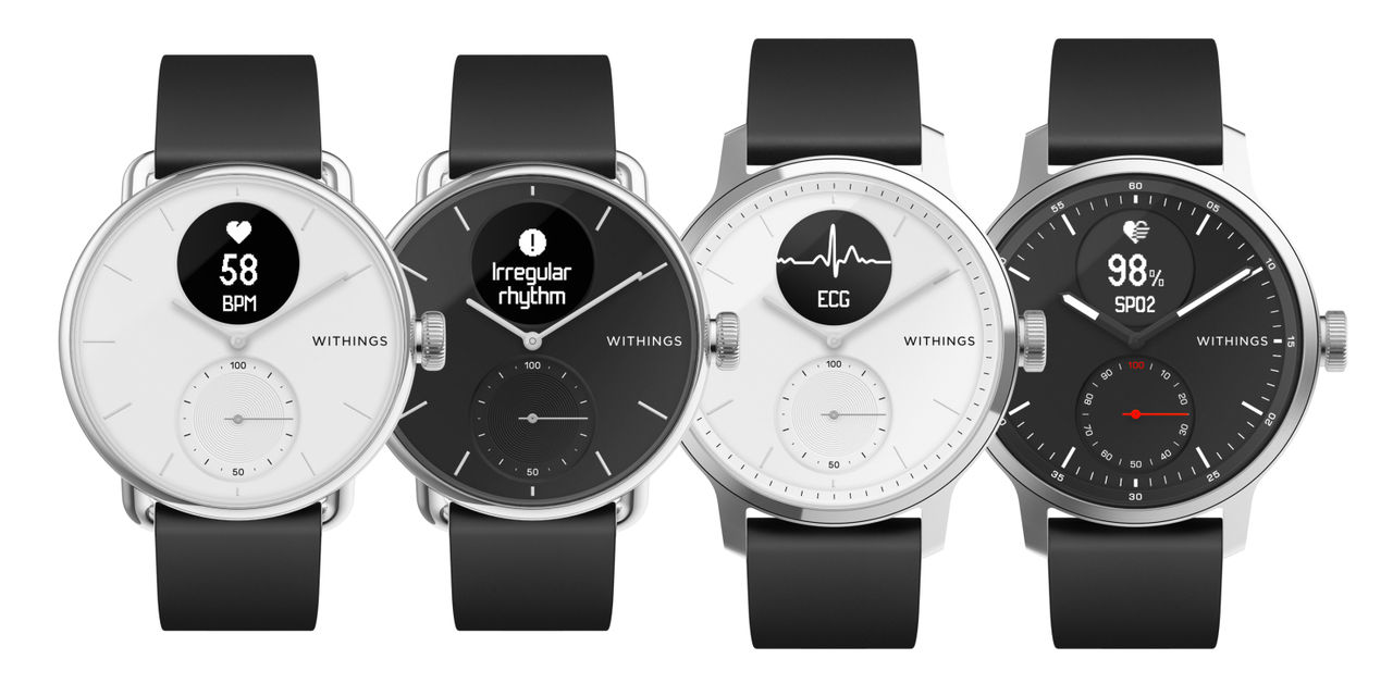 ScanWatch är en hybridklocka med 30 dagars batteritid