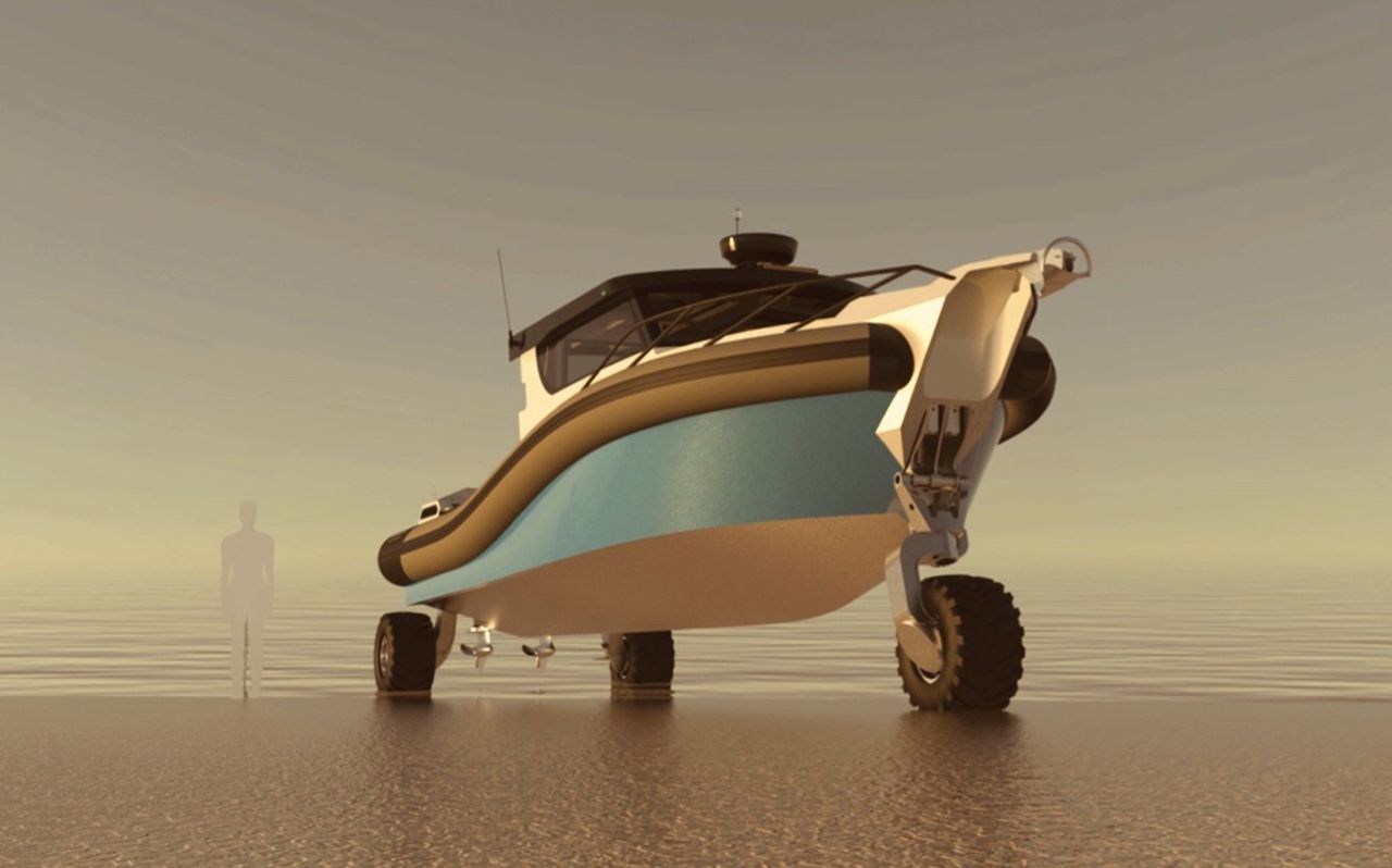 Sealegs visar upp ny amfibiebåt