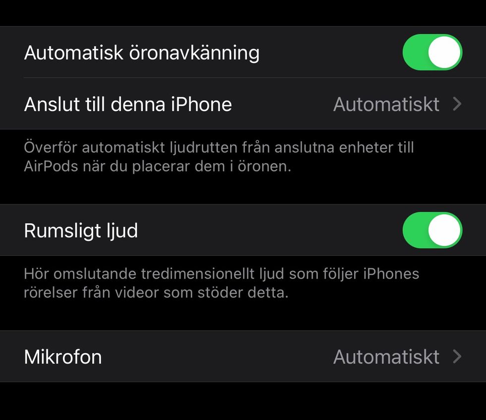 AirPods Pro får stöd för rumsligt ljud