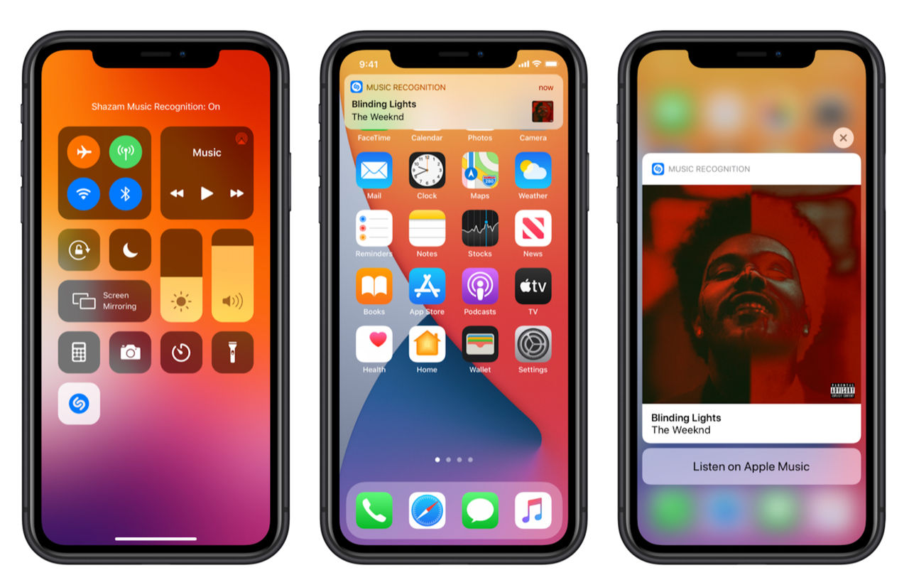 Apple bygger in kontroller för Shazam i iOS 14