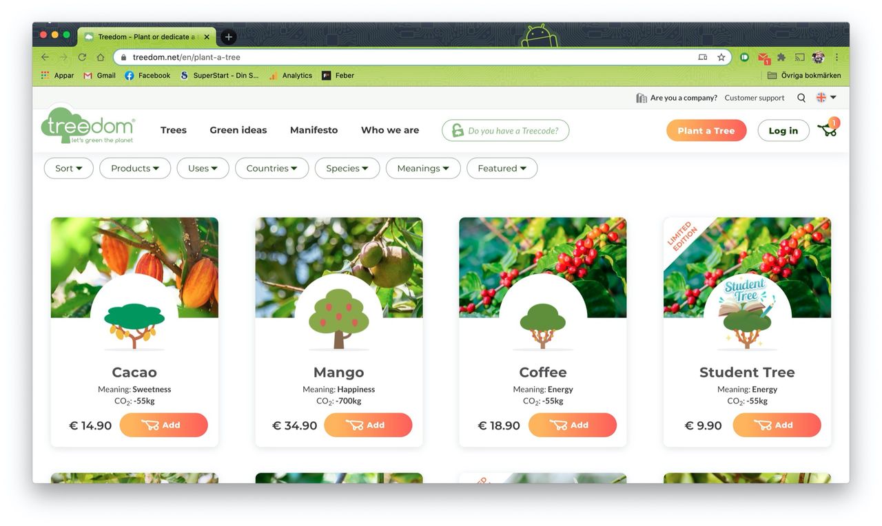 Nu kommer Treedom till Sverige