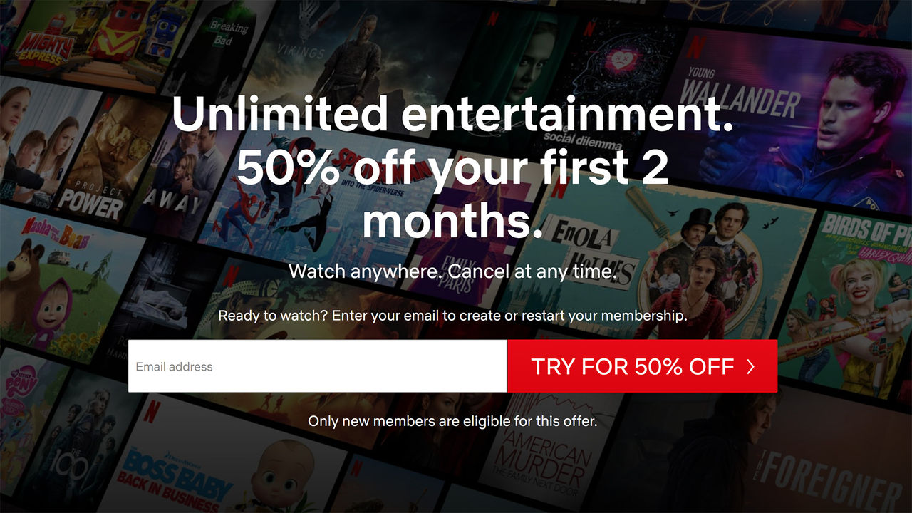 Netflix slopar gratismånad för nya prenumeranter