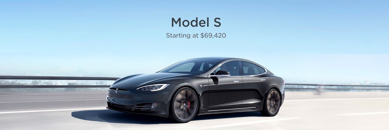 Tesla sänker priset på Model S till 69.420 dollar