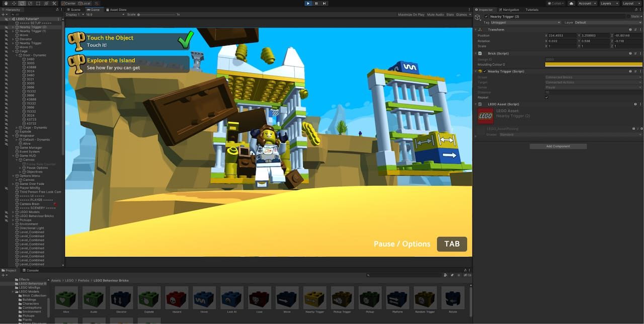 Nu kan man bygga egna LEGO-spel med Unity