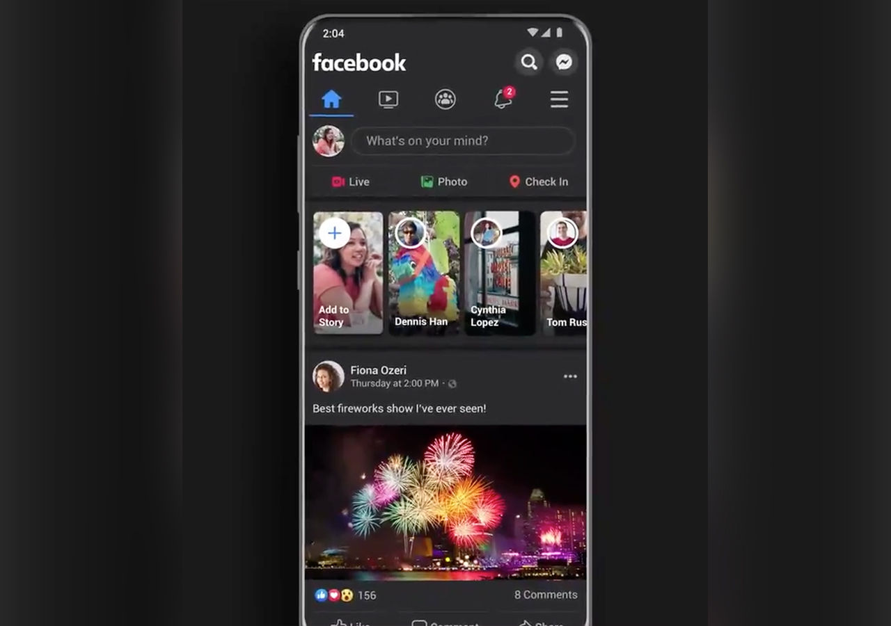 Facebook lanserar mörkt läge för mobilappen
