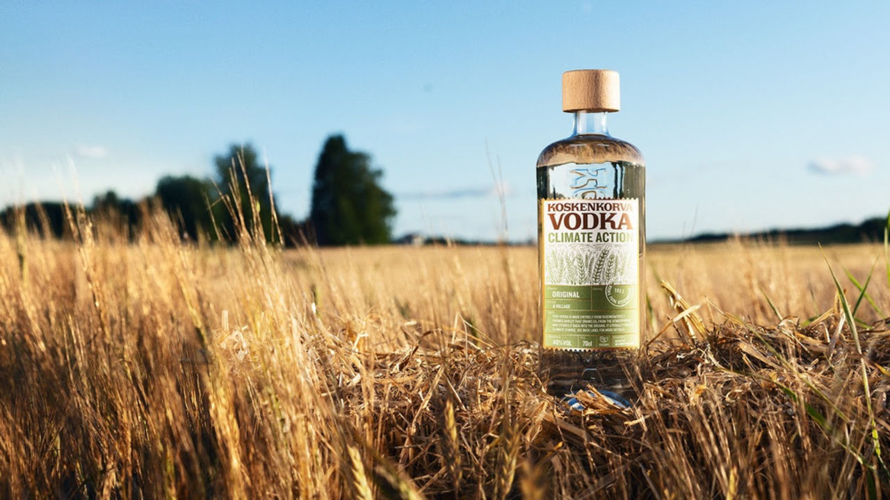 Vodka framställd på regenerativt odlad korn